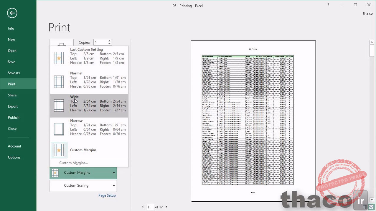 Previewing page breaks