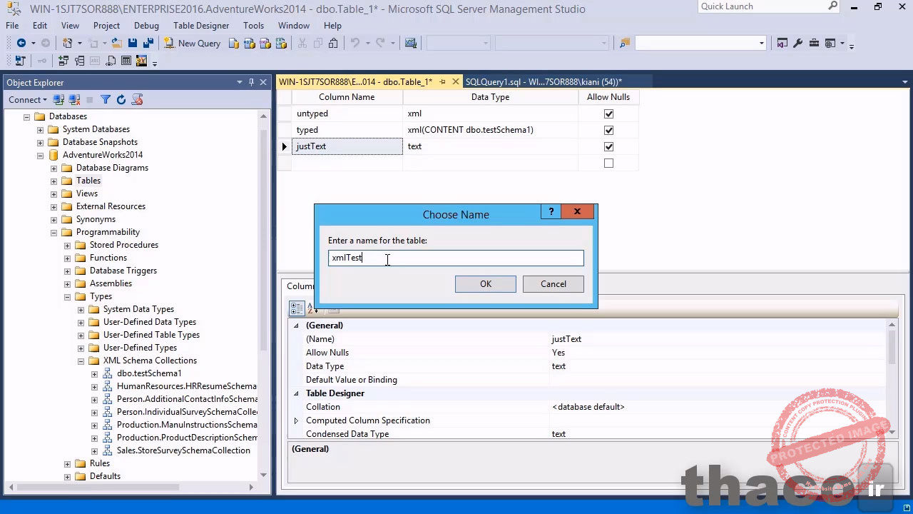 Working with XML schemas