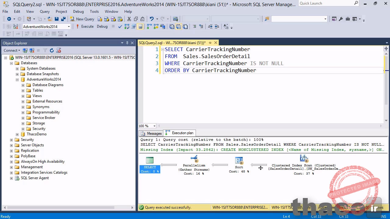 Exploring execution plans