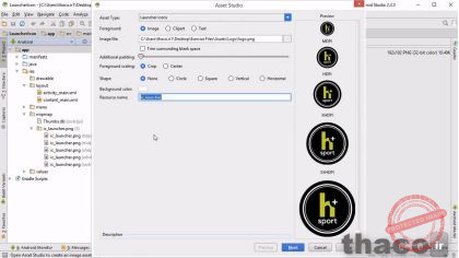 Create a custom launcher icon
