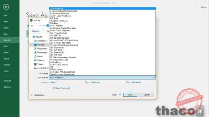 Using Save or Save As