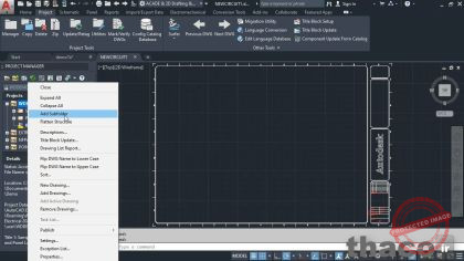 Managing drawings in projects