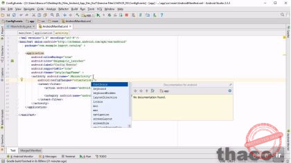 Handle changes in screen orientation