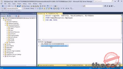 Writing queries to return XML