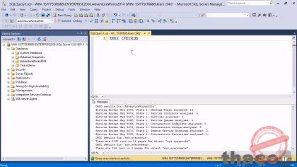 Using DBCC