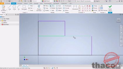 Extend and trim sketch geometry
