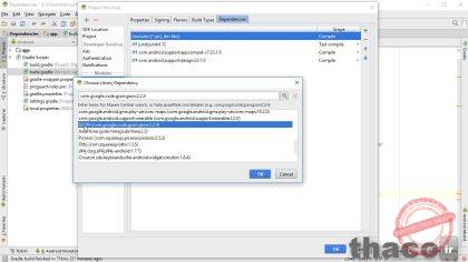 Use dependencies and support libraries