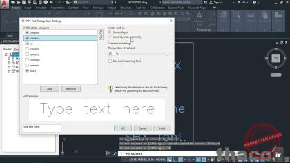 SHX text recognition (PDFSHXTEXT)