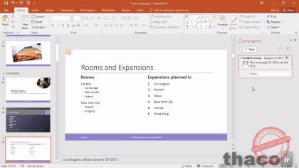 Adding and viewing comments