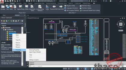 Opening an electrical drawing