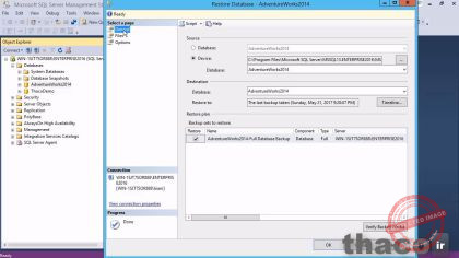 Basic restore