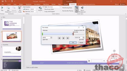 Adding and working with audio files