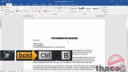 Changing font formatting