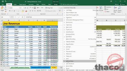 Using the Status bar