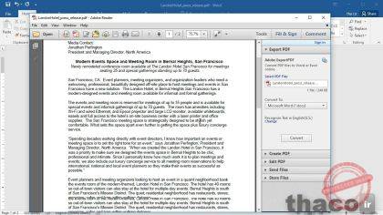 Opening and editing PDF documents