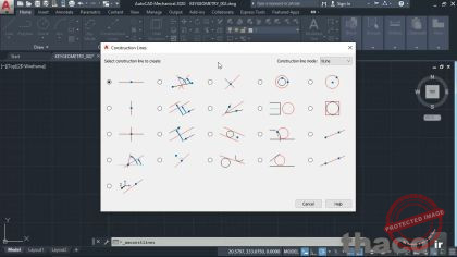 Adding construction lines