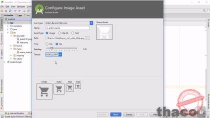 Display menu items in the action bar