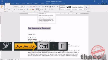 Changing paragraph alignment and justification
