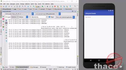 Trace lifecycle events with Logcat