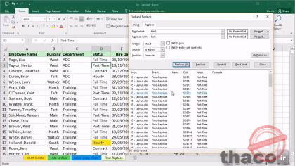 finding and replacing data