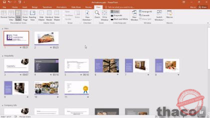 Rehearsing a presentation
