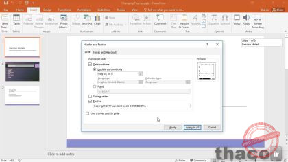 Adding a header and footer