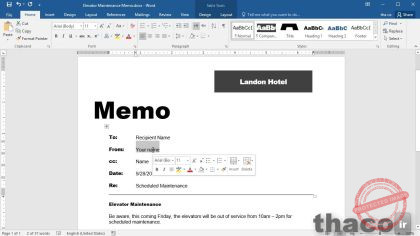 Saving documents in Microsoft Word