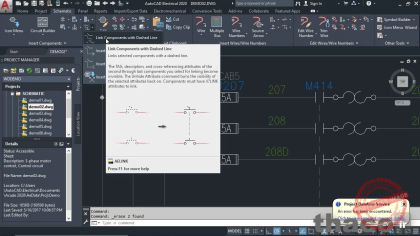 Using dashed link lines