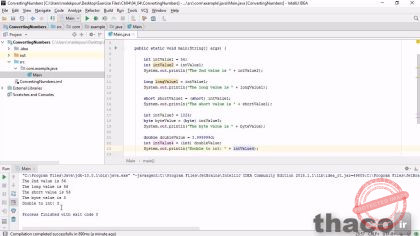 Converting numeric values