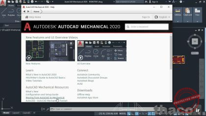 Accessing help in AutoCAD mechanical