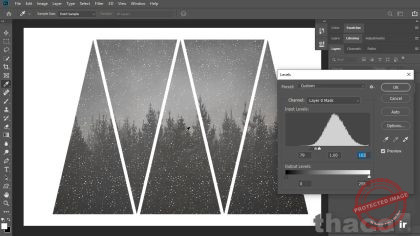 Using shapes as vector masks