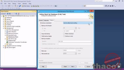 Creating maintenance plans to automate backups