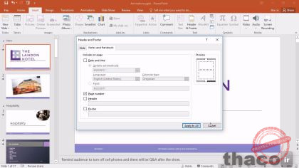 Editing and printing handout masters