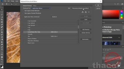 Modifying keyboard shortcuts for speed