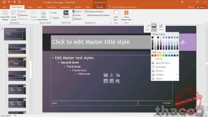 Controlling the look of your presentation with slide masters