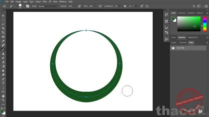 Painting along a path