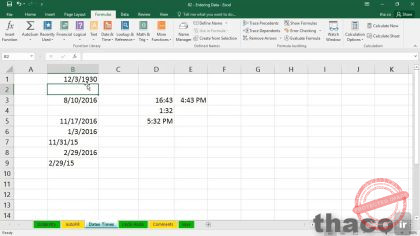Working with dates and times
