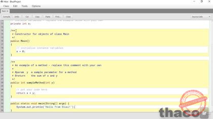 Creating a Java project in BlueJ